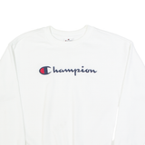 CHAMPION Womens Sweatshirt White S