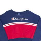 CHAMPION Cropped Womens Sweatshirt Blue S