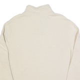 FILA Womens Sweatshirt Beige 1/4 Zip M