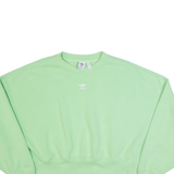 ADIDAS Cropped Womens Sweatshirt Green UK 12