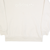ADIDAS Womens Sweatshirt Beige UK 12