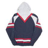 CHAMPION Mesh Lined Mens Anorak Jacket Blue Hooded S