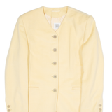 MADELEINE Womens Blazer Coat Yellow Viscose UK 10