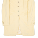 MADELEINE Womens Blazer Coat Yellow Viscose UK 10