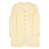 MADELEINE Womens Blazer Coat Yellow Viscose UK 10
