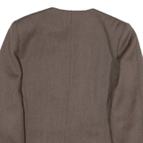 J.H.FARNELL Womens Blazer Coat Brown Wool Striped M