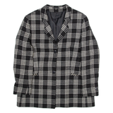 Womens Blazer Coat Black Gingham UK 16