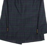 Womens Blazer Coat Green Check M