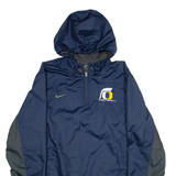 NIKE Football Mens Anorak Jacket Blue Hooded L