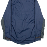 NIKE Football Mens Anorak Jacket Blue Hooded L