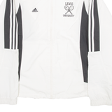 ADIDAS Mesh Lined Lewis University Mens Shell Jacket White M