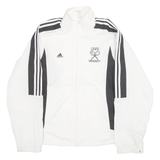 ADIDAS Mesh Lined Lewis University Mens Shell Jacket White M