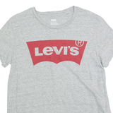 LEVI'S Womens T-Shirt Grey S