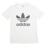 ADIDAS Womens T-Shirt White UK 6