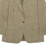 EDWARD ACHILLE Mens Blazer Jacket Green Houndstooth M