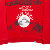ADIDAS The Shoe With The Heel Patch Mens Sweatshirt Red M
