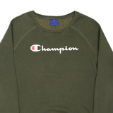 CHAMPION Womens Sweatshirt Green L