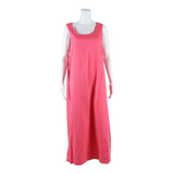EXPRESSIONS Womens Shift Dress Pink Sleeveless Long L