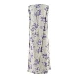 WOOLRICH Womens Shift Dress Cream Floral Sleeveless Midi XL