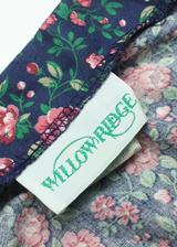 WILLOW RIDGE Womens A-Line Dress Blue Floral Long Sleeve Long XL