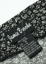 JAMIE BROOK Womens Tea Dress Black Floral Sleeveless Long M