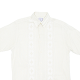 BRITISH SHOPPING Mens Plain Shirt Beige M