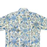 MEDAN Mens Shirt Blue Crazy Pattern L