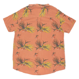 THE URBAN SURFACE Mens Hawaiian Shirt Orange Viscose Floral XL