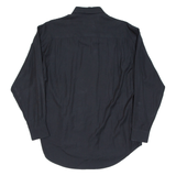 MICHEL ANDRE Mens Shirt Black Crazy Pattern Long Sleeve M