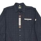 ORACHTEN Mens Plain Shirt Black Long Sleeve XL