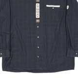 ORACHTEN Mens Plain Shirt Black Long Sleeve XL