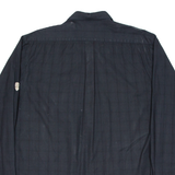 ORACHTEN Mens Plain Shirt Black Long Sleeve XL