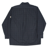 ORACHTEN Mens Plain Shirt Black Long Sleeve XL