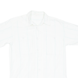 PURAV Mens Shirt White Striped XS
