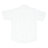 PURAV Mens Shirt White Striped XS