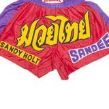 SANDEE Thai Boxing Mens Sports Shorts Red 2XL W28