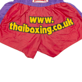 SANDEE Thai Boxing Mens Sports Shorts Red 2XL W28