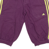 ADIDAS Womens Casual Shorts Purple UK 10 W32