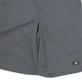 DICKIES Mens Workwear Shorts Grey Loose L W36