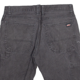 DICKIES Womens Pedal Pushers Shorts Grey M W32