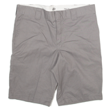 DICKIES Mens Workwear Shorts Grey Slim L W36