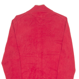 TOMMY HILFIGER Mens Jumper Red High Neck Tight Knit S