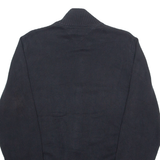 TOMMY HILFIGER Mens Jumper Black High Neck Tight Knit M