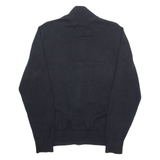 TOMMY HILFIGER Mens Jumper Black High Neck Tight Knit M