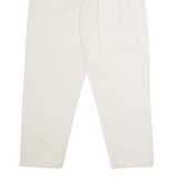 PEPE JEANS Womens Twill Trousers White Regular Tapered W32 L28