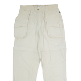 COLUMBIA Outdoor Womens Trousers Cream Regular Straight W28 L29