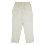 COLUMBIA Outdoor Womens Trousers Cream Regular Straight W28 L29