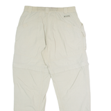 COLUMBIA Outdoor Womens Trousers Cream Regular Straight W28 L29