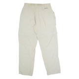 COLUMBIA Outdoor Womens Trousers Cream Regular Straight W28 L29