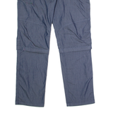 DECATHALON Outdoor Womens Trousers Blue Regular Straight W38 L30